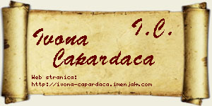 Ivona Capardača vizit kartica